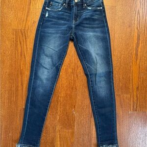 KanCan Dark Blue Skinny Jeans with Fading